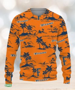 Cal State Fullerton Titans Aloha Hawaii Beach Ugly Christmas Sweater AOP Gift Holidays