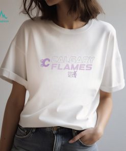 Calgary Flames Levelwear Hockey Fights Cancer Birch T Shirt