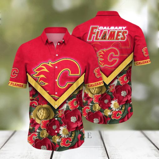 Calgary Flames NHL Hawaiian Shirt Custom Watermelons Aloha Shirt