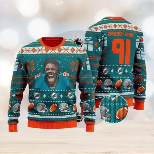 Cameron Wake miami dolphins NFL Knitted Xmas Sweater Gift Men And Women