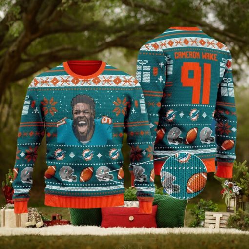 Cameron Wake miami dolphins NFL Knitted Xmas Sweater Gift Men And Women