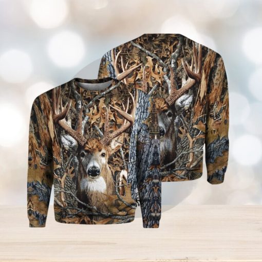 Camo Deer Hunter Christmas Unisex Ugly Sweater