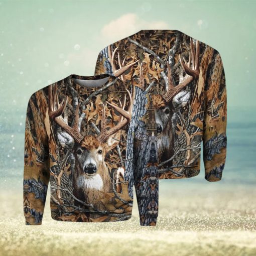 Camo Deer Hunter Christmas Unisex Ugly Sweater