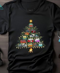 Camper Christmas Tree Shirt Car Graphic ​Christmas T Shirts 2021 Gifts For Camping Lovers