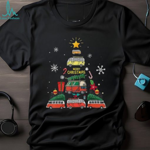 Camper Christmas Tree T Shirt Family Xmas Shirts Gifts For Camping Lovers