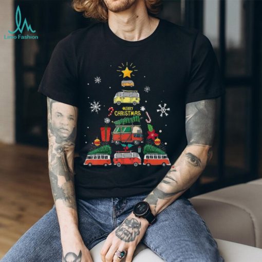 Camper Christmas Tree T Shirt Family Xmas Shirts Gifts For Camping Lovers