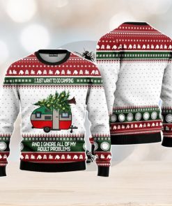 Camping Christmas Unisex Ugly Sweater