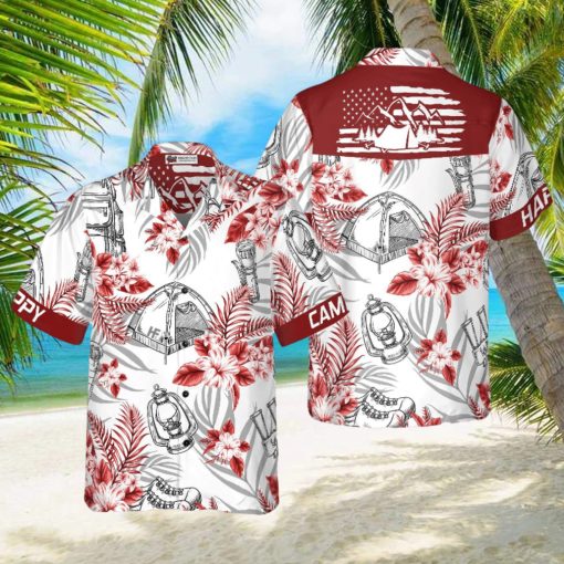 Camping Hawaiian Shirt For Summer