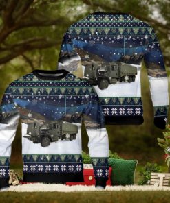 Canadian Army Navistar 7000 series 7000 MV cargo truck Christmas AOP Sweater Christmas Gift Sweater