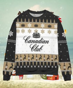 Canadian Club Whisky Snowflake Ugly Christmas Sweater Special Gift For Men Women