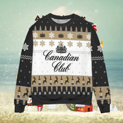 Canadian Club Whisky Snowflake Ugly Christmas Sweater Special Gift For Men Women