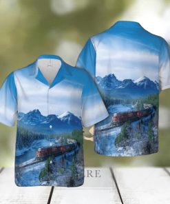 Canadian Railway Christmas Hawaiian Shirt