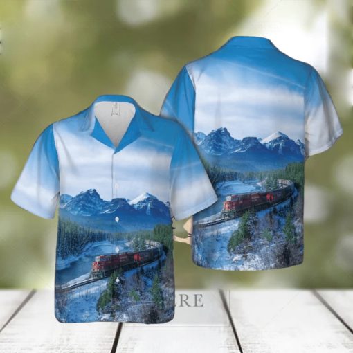 Canadian Railway Christmas Hawaiian Shirt