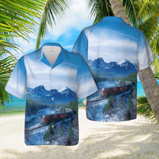 Canadian Railway Christmas Hawaiian Shirt