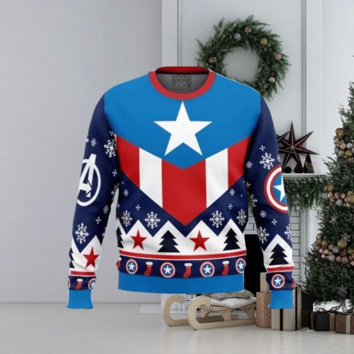 Captain America Ugly Christmas Sweaters For Men And Women