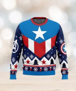 Captain America Ugly Christmas Sweaters For Men And Women