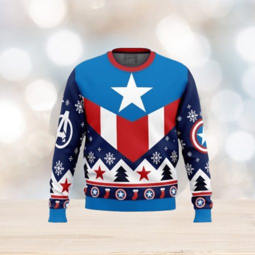 Captain America Ugly Christmas Sweaters For Men And Women