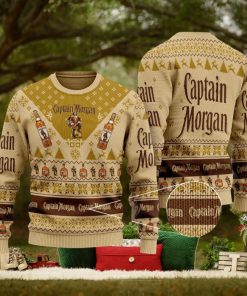 Captain Morgan Whiskey Knitted Xmas Sweater Gift Men And Women