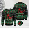 Tuxedo Cat Christmas Heart Print Ugly Christmas Sweater Print Sweatshirt