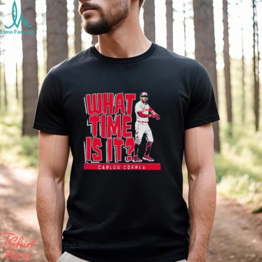 Carlos Correa what time is it Minnesota shirt