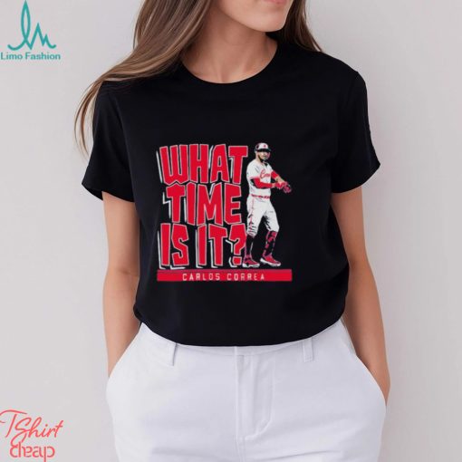 Carlos Correa what time is it Minnesota shirt