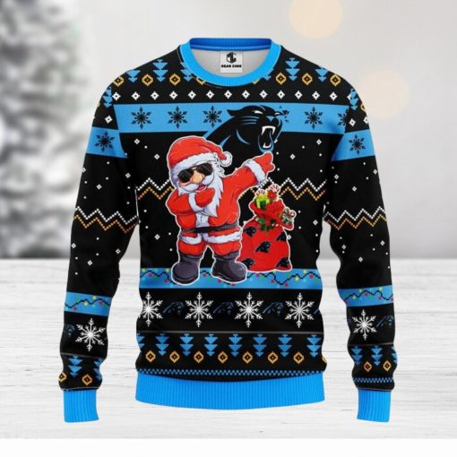 Carolina Panthers Dabbing Santa Claus Christmas Ugly Sweater Sport Christmas Gift Ideas