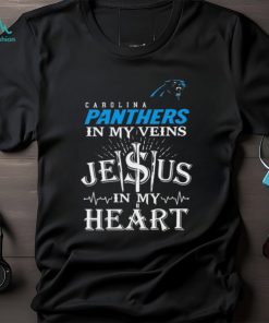 Carolina Panthers In My Vien Jesus In My Heart Logo Shirt
