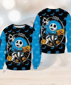 Carolina Panthers Jack Skellington Festivity Christmas Ugly Sweater Halloween For Men And Women