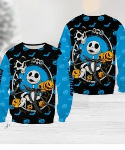 Carolina Panthers Jack Skellington Festivity Christmas Ugly Sweater Halloween For Men And Women