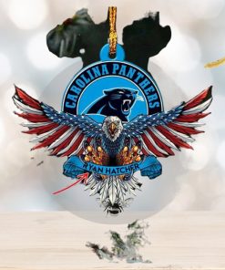Carolina Panthers NFL American US Eagle Personalized Xmas Christmas Tree Decorations Ornament