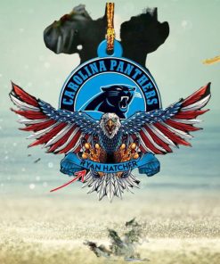Carolina Panthers NFL American US Eagle Personalized Xmas Christmas Tree Decorations Ornament