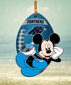 Carolina Panthers NFL Disney Mickey Mouse Xmas Gifts For Fans Personalized Christmas Tree Decorations Ornament