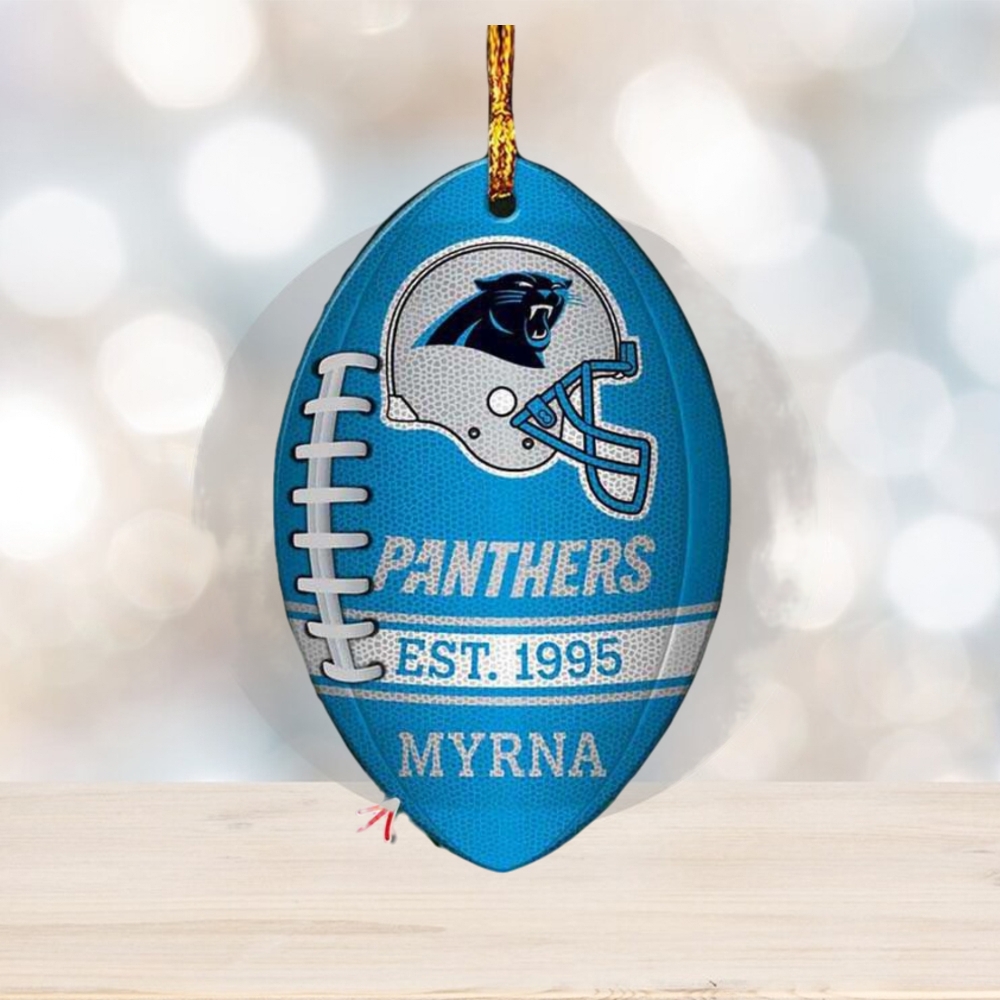 NFL Carolina Panthers Personalized Ornaments