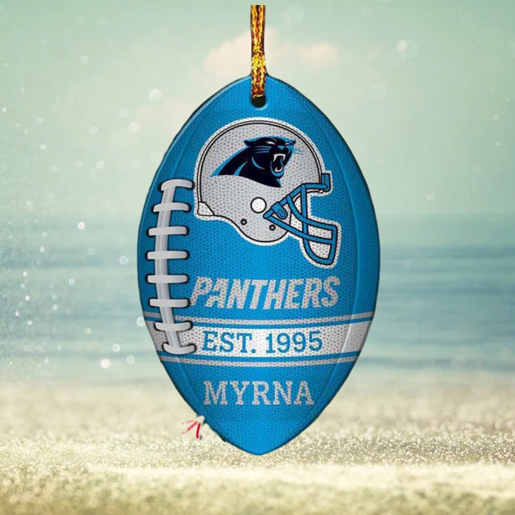 NFL Carolina Panthers Personalized Ornaments