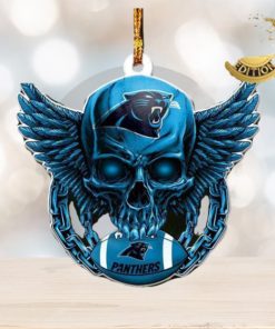 Carolina Panthers NFL Football Skull Xmas Gifts Christmas Tree Decorations Ornament