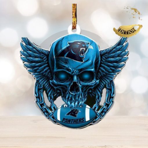 Carolina Panthers NFL Football Skull Xmas Gifts Christmas Tree Decorations Ornament