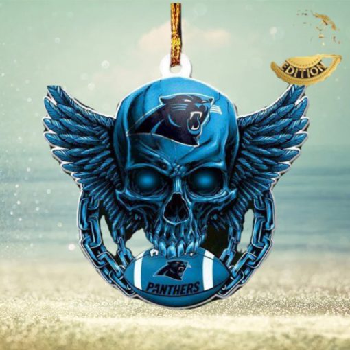Carolina Panthers NFL Football Skull Xmas Gifts Christmas Tree Decorations Ornament