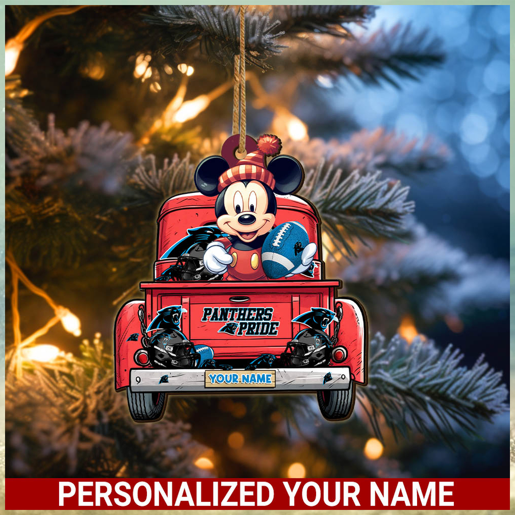 Carolina Panthers NFL Mickey Ornament Personalized Your Name SP12102335ID05 Carolina Panthers NFL Mickey Ornament Personalized Your Name SP12102335ID05