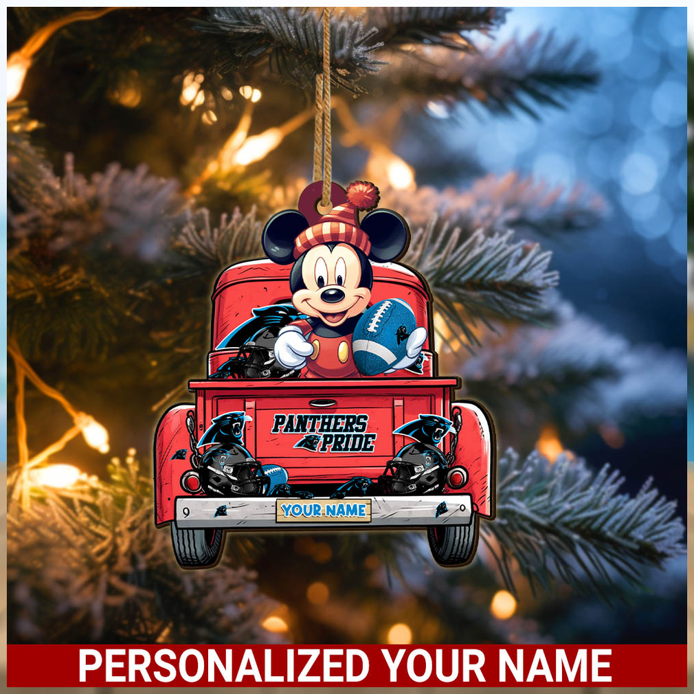 Carolina Panthers NFL Mickey Ornament Personalized Your Name SP12102335ID05 Carolina Panthers NFL Mickey Ornament Personalized Your Name SP12102335ID05
