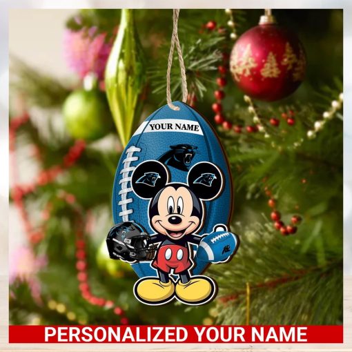 Carolina Panthers Personalized Your Name Mickey Mouse And NFL Team Ornament SP161023164ID03