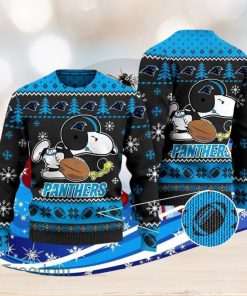 Carolina Panthers Snoopy Ugly Christmas Sweater Special Gift For Men Women