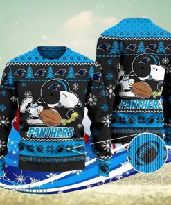 Carolina Panthers Snoopy Ugly Christmas Sweater Special Gift For Men Women