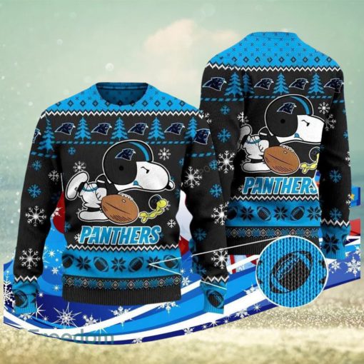 Carolina Panthers Snoopy Ugly Christmas Sweater Special Gift For Men Women