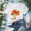 Cartoon Animals Under Fall Tree Shirt Cute Graphic Tees Gifts For Thanksgiving