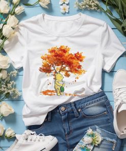Cartoon Animals Under Fall Tree Shirt Cute Graphic Tees Gifts For Thanksgiving