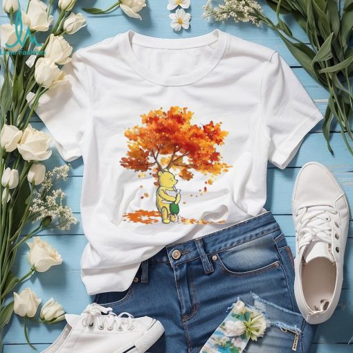 Cartoon Animals Under Fall Tree Shirt Cute Graphic Tees Gifts For Thanksgiving