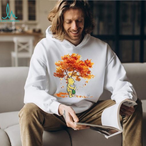Cartoon Animals Under Fall Tree Shirt Cute Graphic Tees Gifts For Thanksgiving