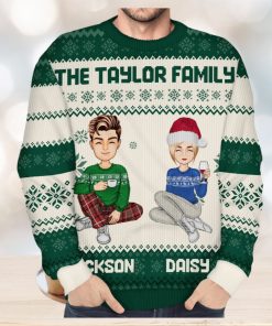 Cartoon Style   Christmas Gift For Family, Friends   Personalized Unisex Ugly Sweater