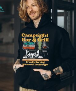 Cat Campsite Grill funny sarcastic camping T Shirt