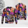 Christmas Cat Playing In Starry Night Ugly 3D Sweaters Gift For Men And Women